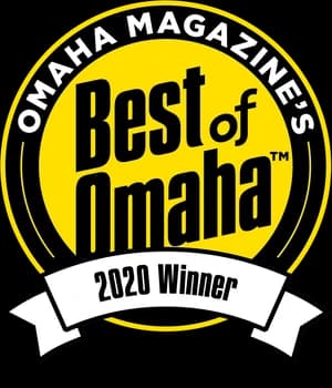 Best of Omaha 2020 winner badge, roofing contractor category