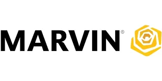 Marvin window manufacturer logo — certified installer Royalty Roofing