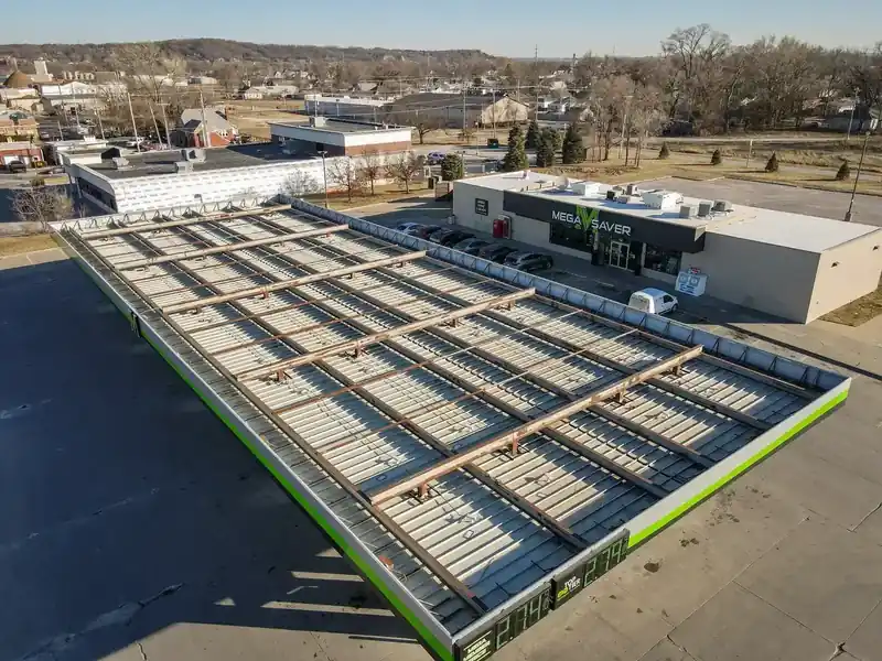 Commercial new construction roofing services in Omaha by Royalty Roofing and Siding