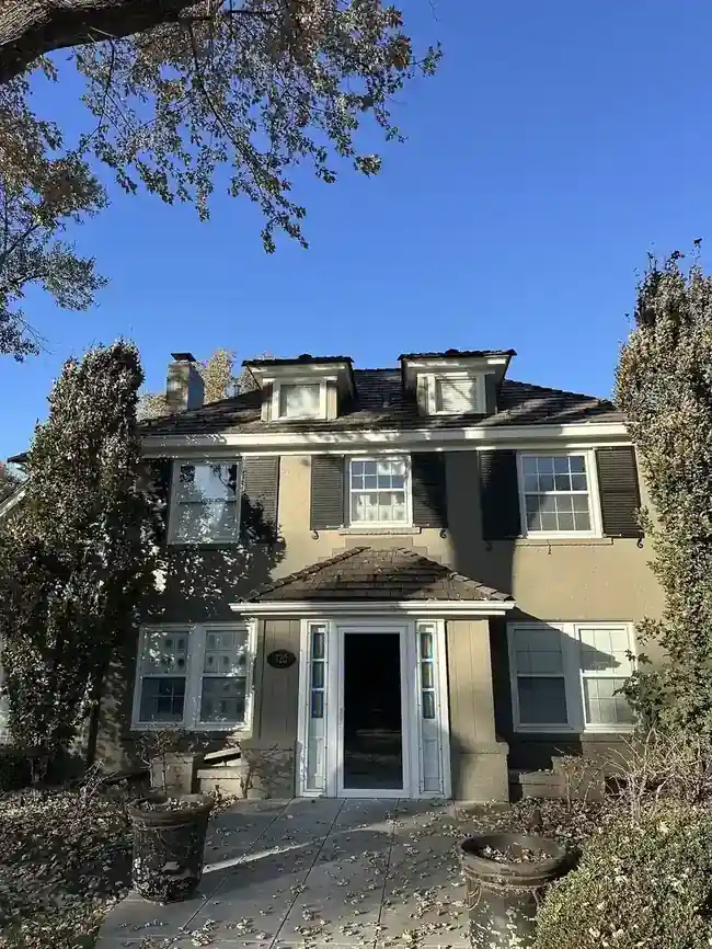 Colonial home with dormers and a new roof in Omaha