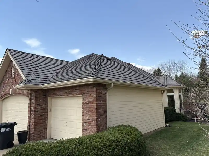 Brick ranch home with new dimensional asphalt shingles